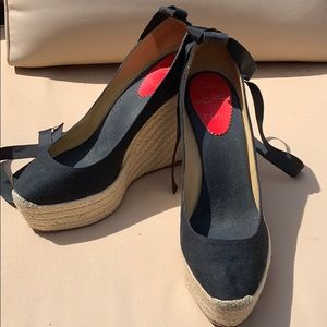 Louboutin Espadrille Wedges
